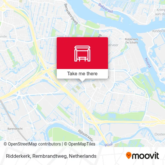 Ridderkerk, Rembrandtweg map