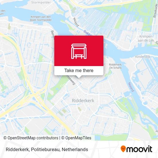 Ridderkerk, Politiebureau Karte
