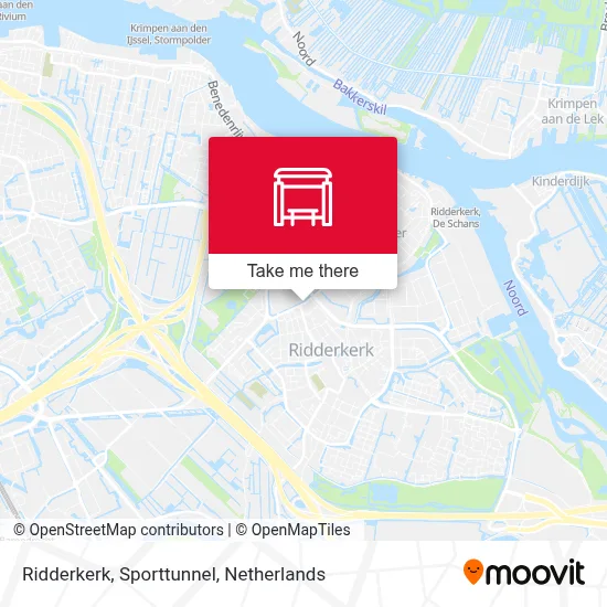 Ridderkerk, Sporttunnel Karte