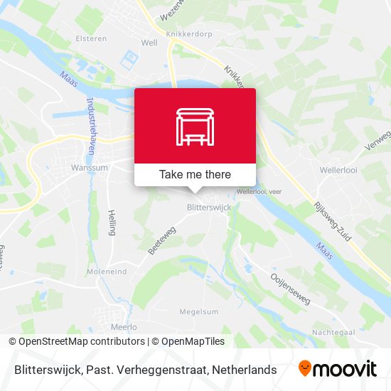 Blitterswijck, Past. Verheggenstraat map