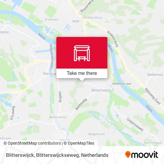 Blitterswijck, Blitterswijckseweg map