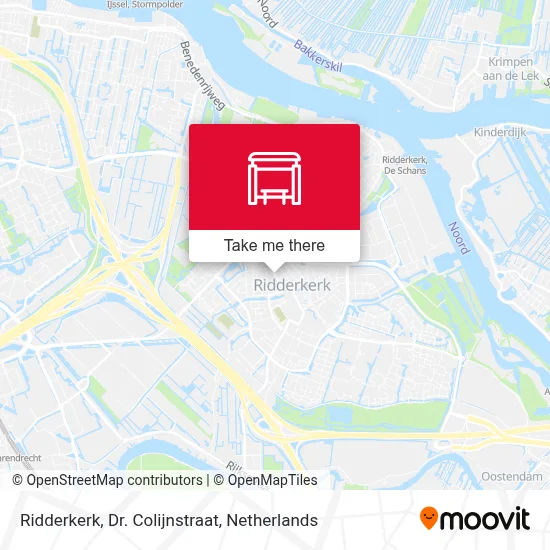 Ridderkerk, Dr. Colijnstraat Karte