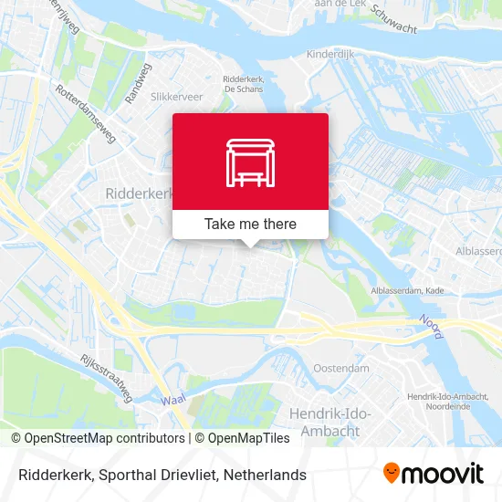 Ridderkerk, Sporthal Drievliet Karte