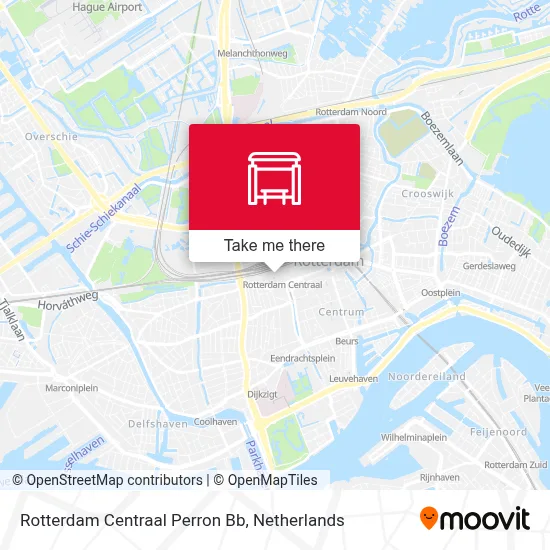 Rotterdam Centraal Perron Bb map