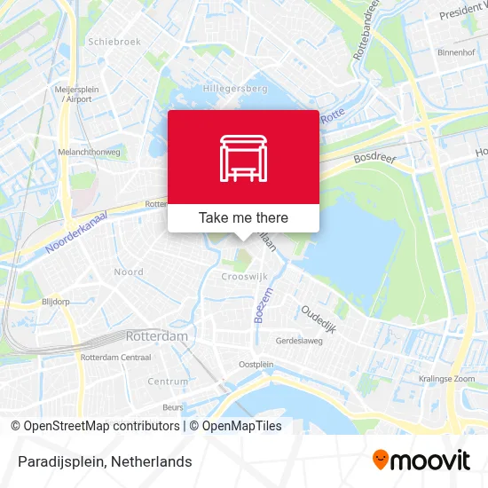 Paradijsplein map