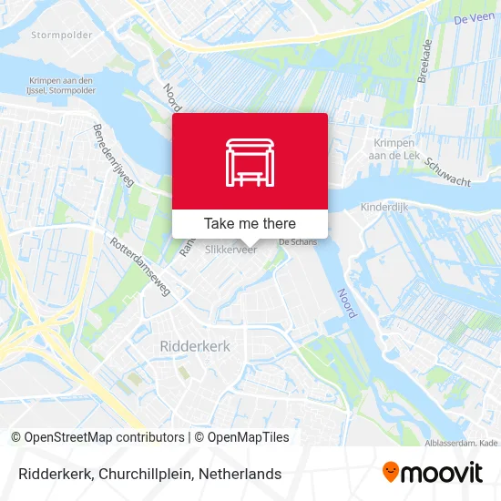 Ridderkerk, Churchillplein map