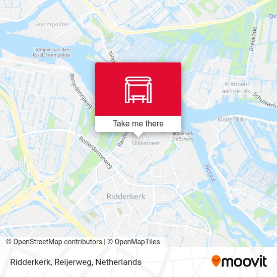 Ridderkerk, Reijerweg Karte