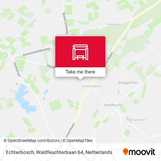 Echterbosch, Waldfeuchterbaan 64 map