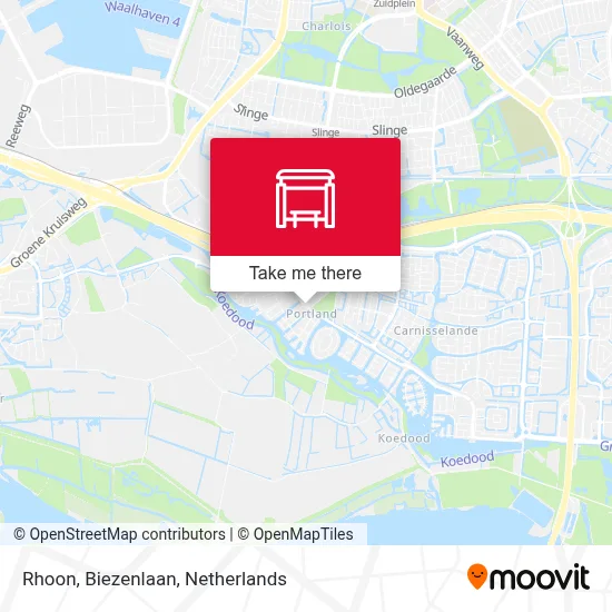 Rhoon, Biezenlaan map