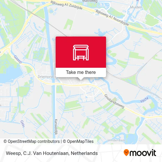Weesp, C.J. Van Houtenlaan map