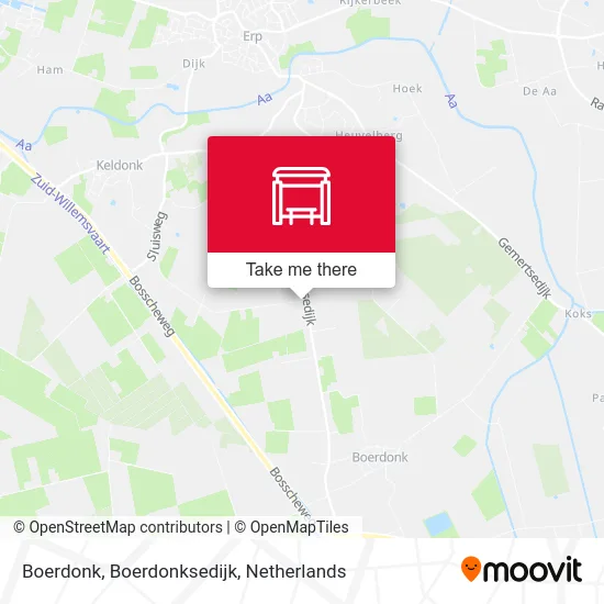 Boerdonk, Boerdonksedijk map
