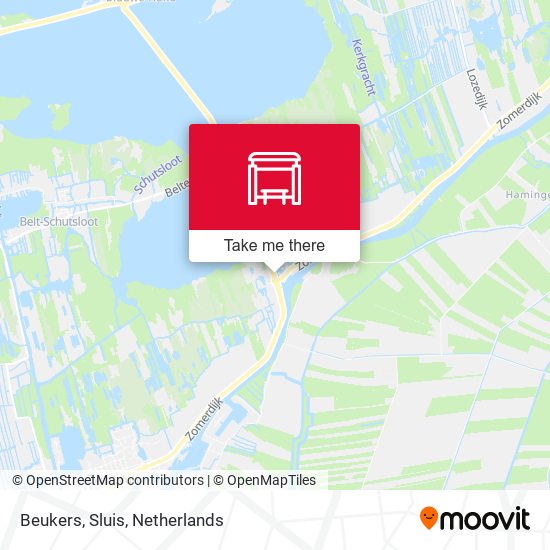 Beukers, Sluis map