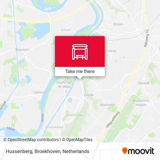 Hussenberg, Broekhoven map