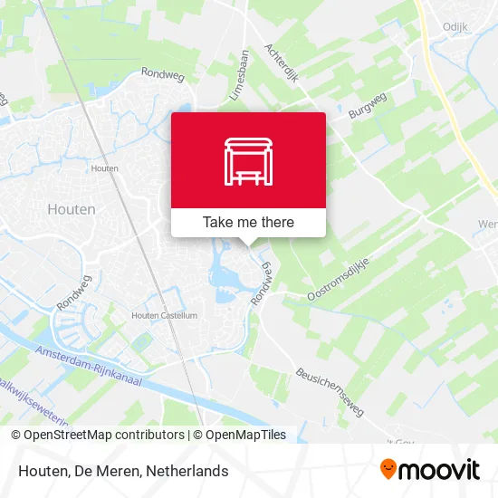 Houten, De Meren map
