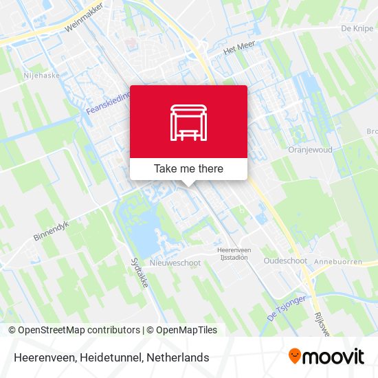 Heerenveen, Heidetunnel map