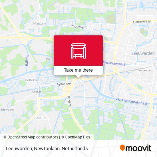 Leeuwarden, Newtonlaan map