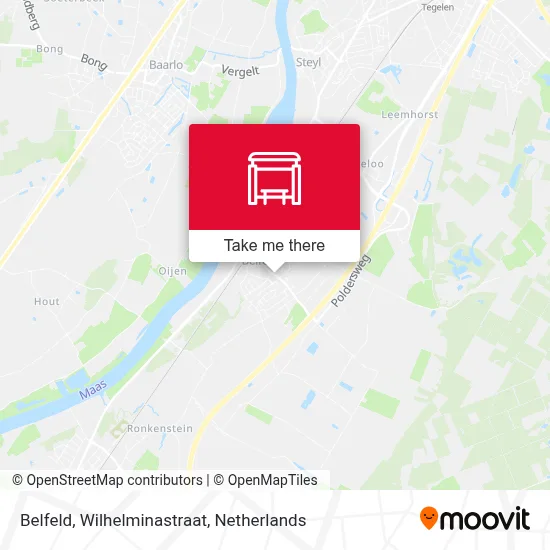Belfeld, Wilhelminastraat map