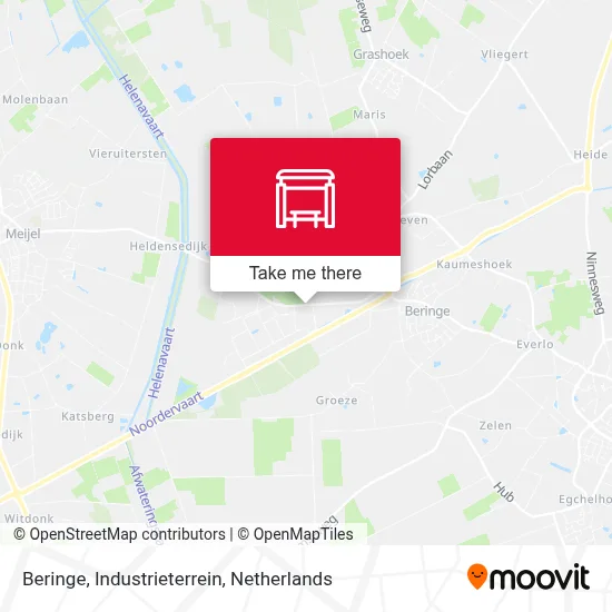Beringe, Industrieterrein map