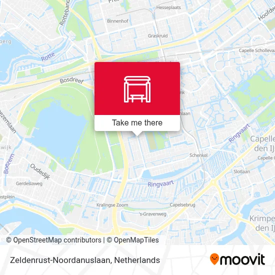 Zeldenrust-Noordanuslaan map