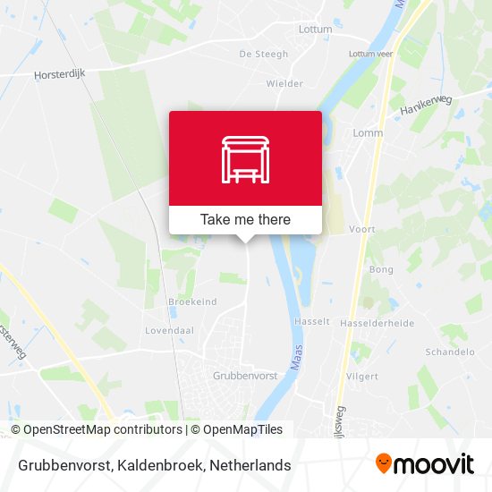Grubbenvorst, Kaldenbroek map