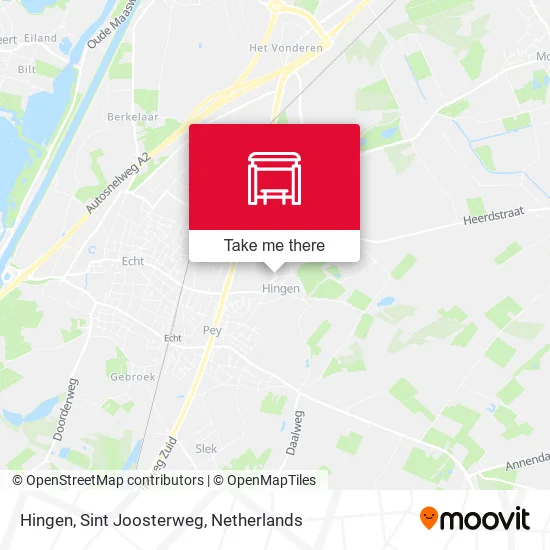 Hingen, Sint Joosterweg map