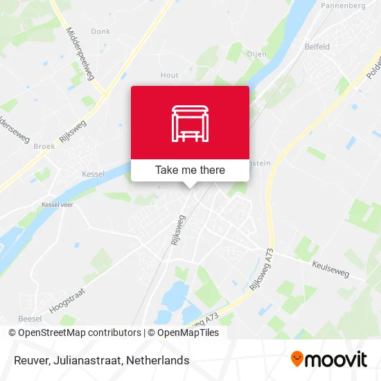 Reuver, Julianastraat map