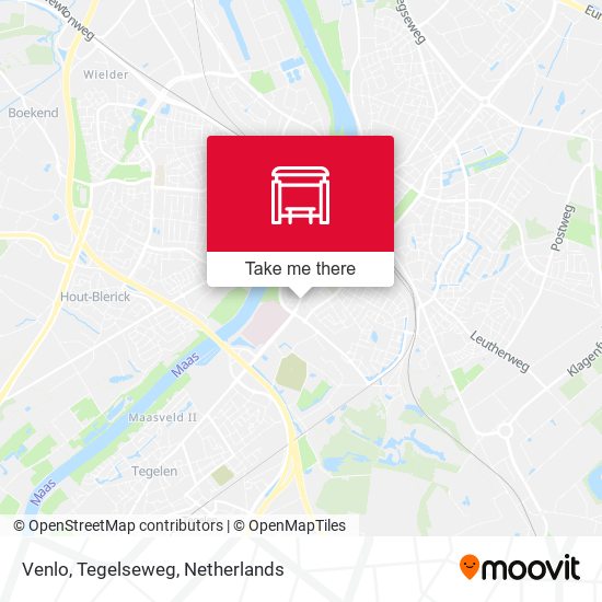 Venlo, Tegelseweg map