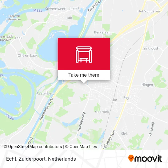 Echt, Zuiderpoort Karte
