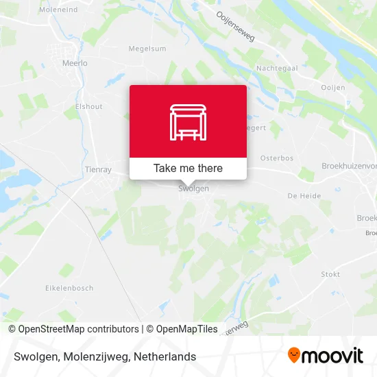 Swolgen, Molenzijweg Karte