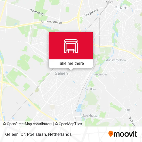 Geleen, Dr. Poelslaan map