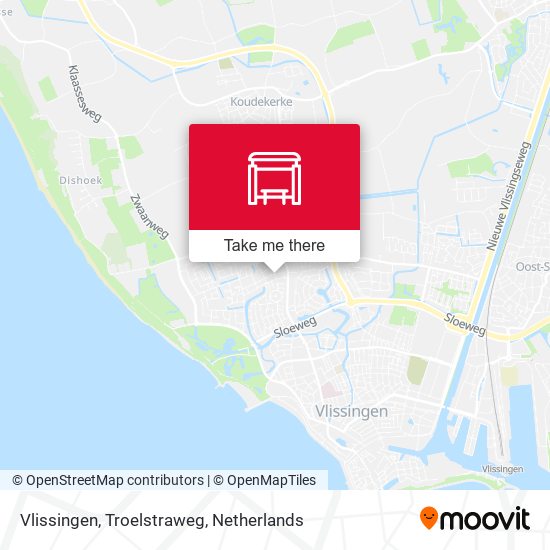 Vlissingen, Troelstraweg map