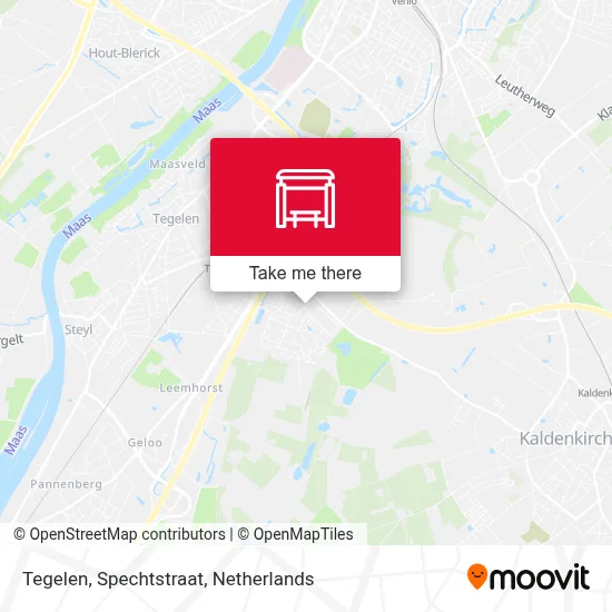 Tegelen, Spechtstraat Karte