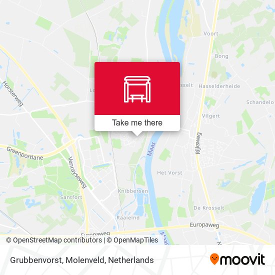 Grubbenvorst, Molenveld map