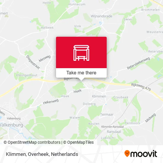 Klimmen, Overheek map