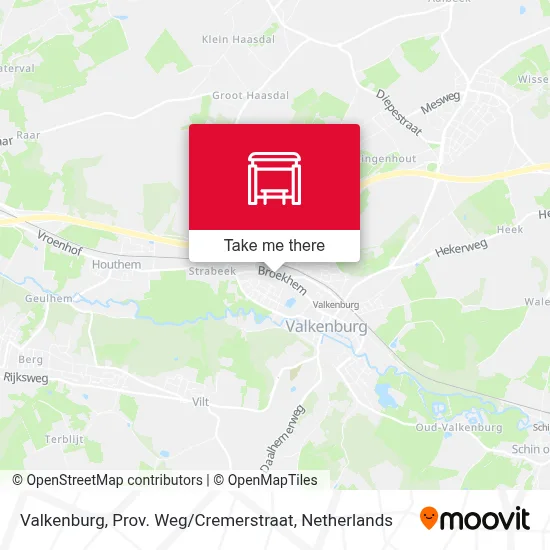 Valkenburg, Prov. Weg / Cremerstraat map