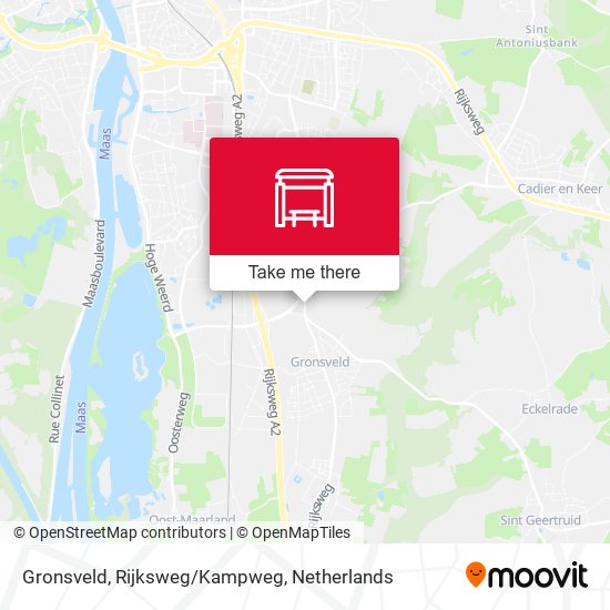 Gronsveld, Rijksweg/Kampweg Karte