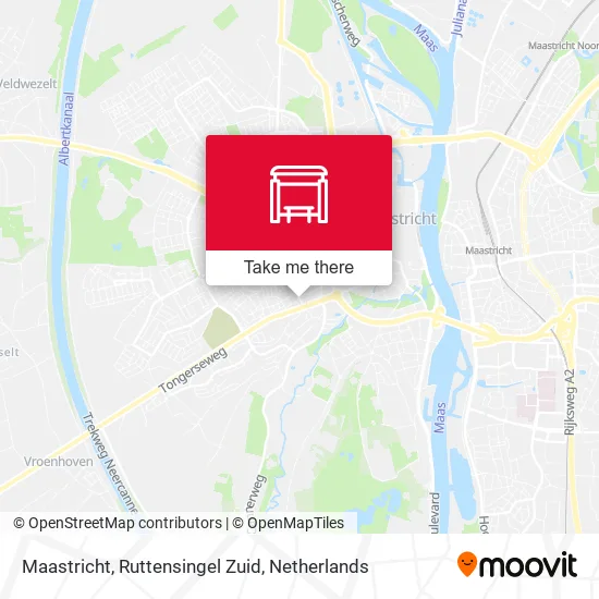 Maastricht, Ruttensingel Zuid map