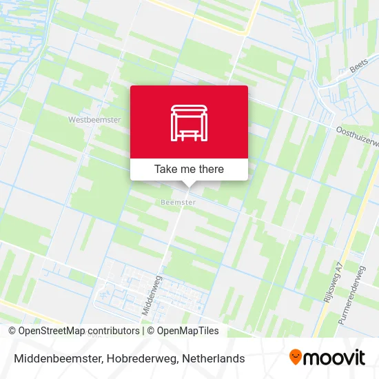 Middenbeemster, Hobrederweg map