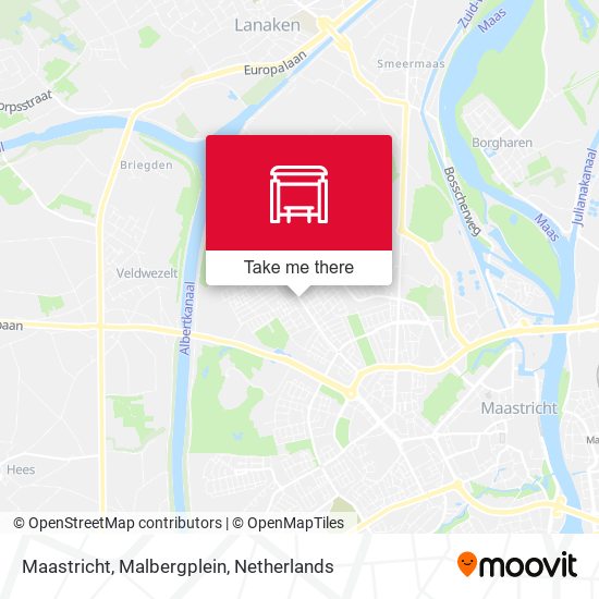 Maastricht, Malbergplein Karte