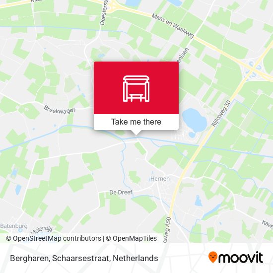 Bergharen, Schaarsestraat map