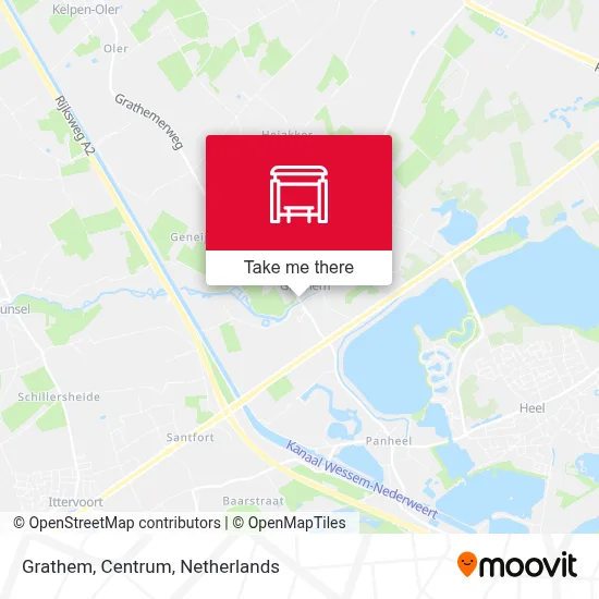 Grathem, Centrum map