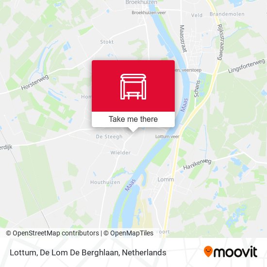 Lottum, De Lom De Berghlaan map