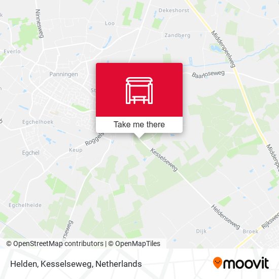 Helden, Kesselseweg map