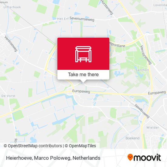 Heierhoeve, Marco Poloweg map
