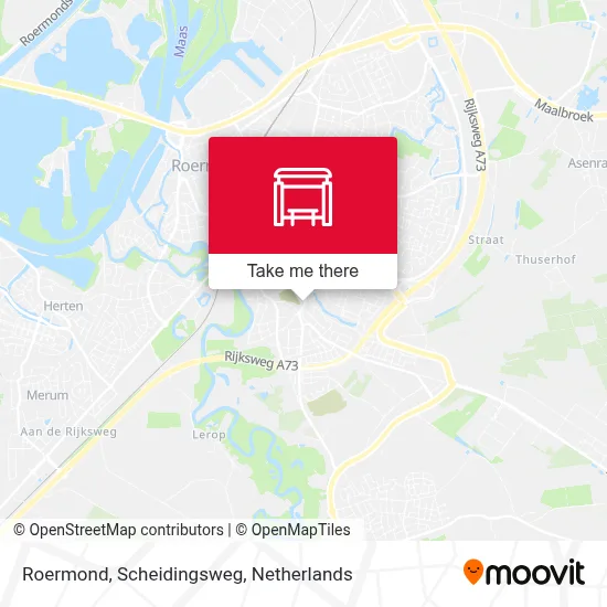 Roermond, Scheidingsweg map