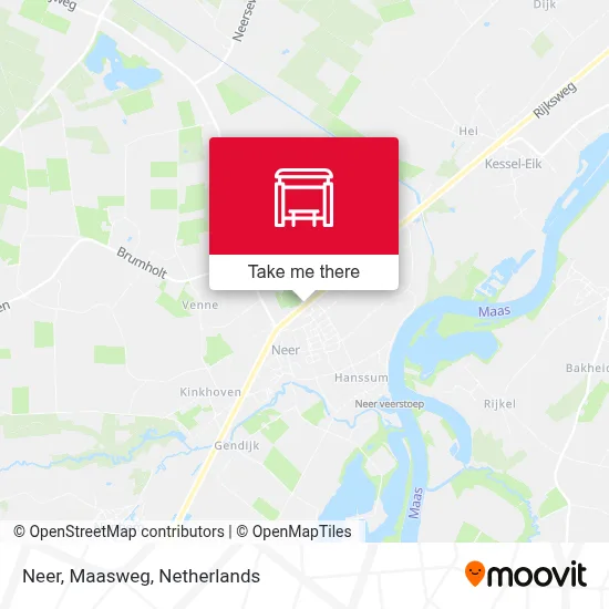 Neer, Maasweg map