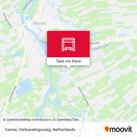 Genne, Verkavelingsweg map