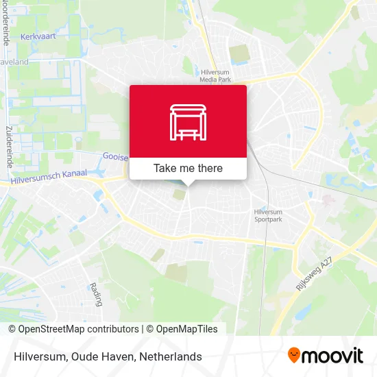 Hilversum, Oude Haven map