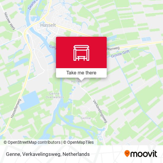 Genne, Verkavelingsweg map