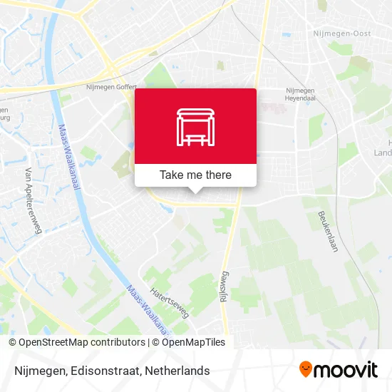 Nijmegen, Edisonstraat map